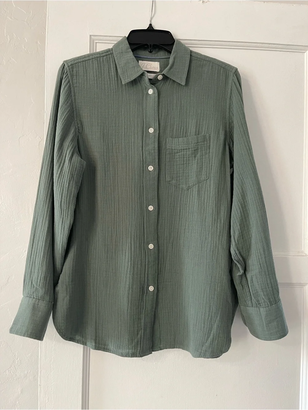 NWT J. Crew Olive Green Button-Down Shirt
